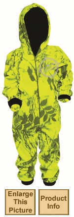 Rideline Kids' Hyper Onesie in Yellow Camo - for 6mths to 8yrs